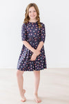 Mila & Rose City Girl 3/4 Sleeve Twirl Dress