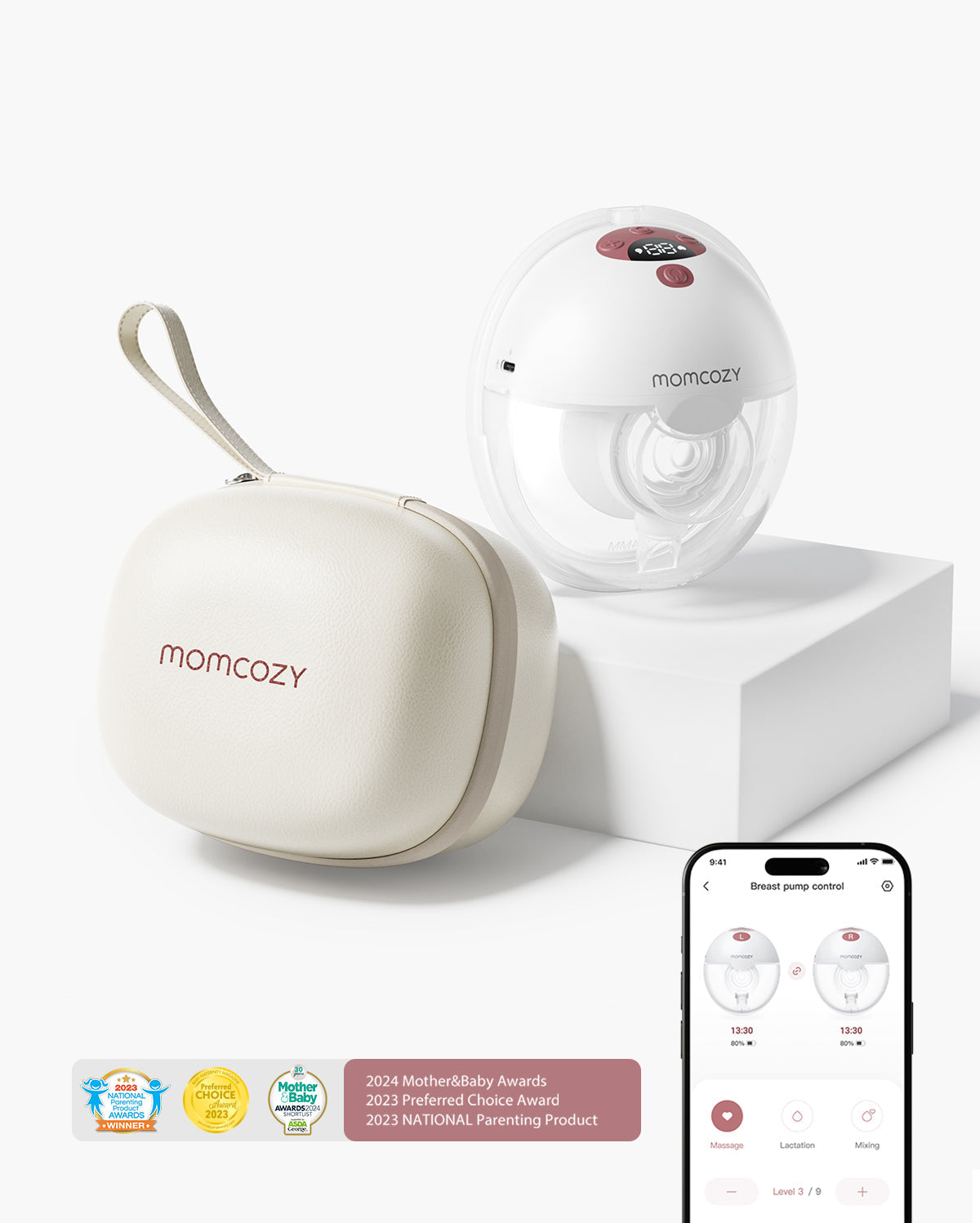 Momcozy M5 Smart Wearable Breast Pump | Upgraded with App Control