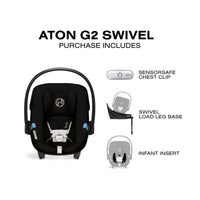 Cybex Aton G2 Swivel Infant Car Seat + Load Leg Base