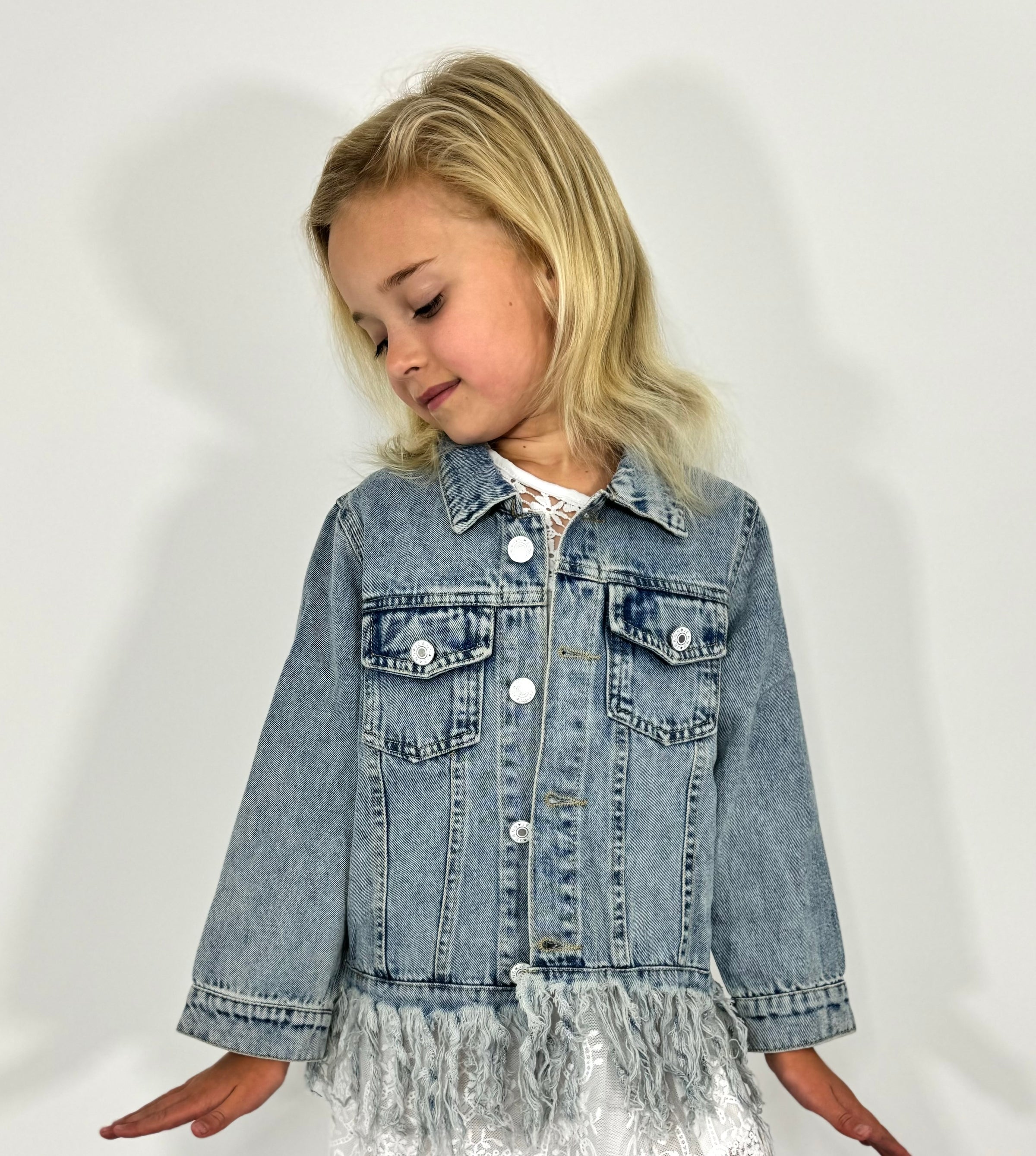 Fringe Jean Denim Jacket