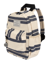 Kids Backpack (Navy Striped Canvas)