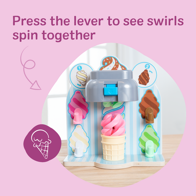 Melissa & Doug Swirl and Serve Ice Cream Play Set
