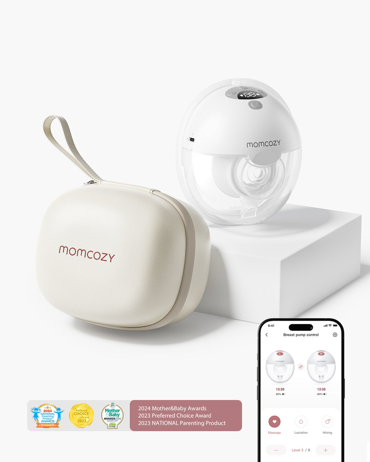 Momcozy M5 Smart Wearable Breast Pump | Upgraded with App Control