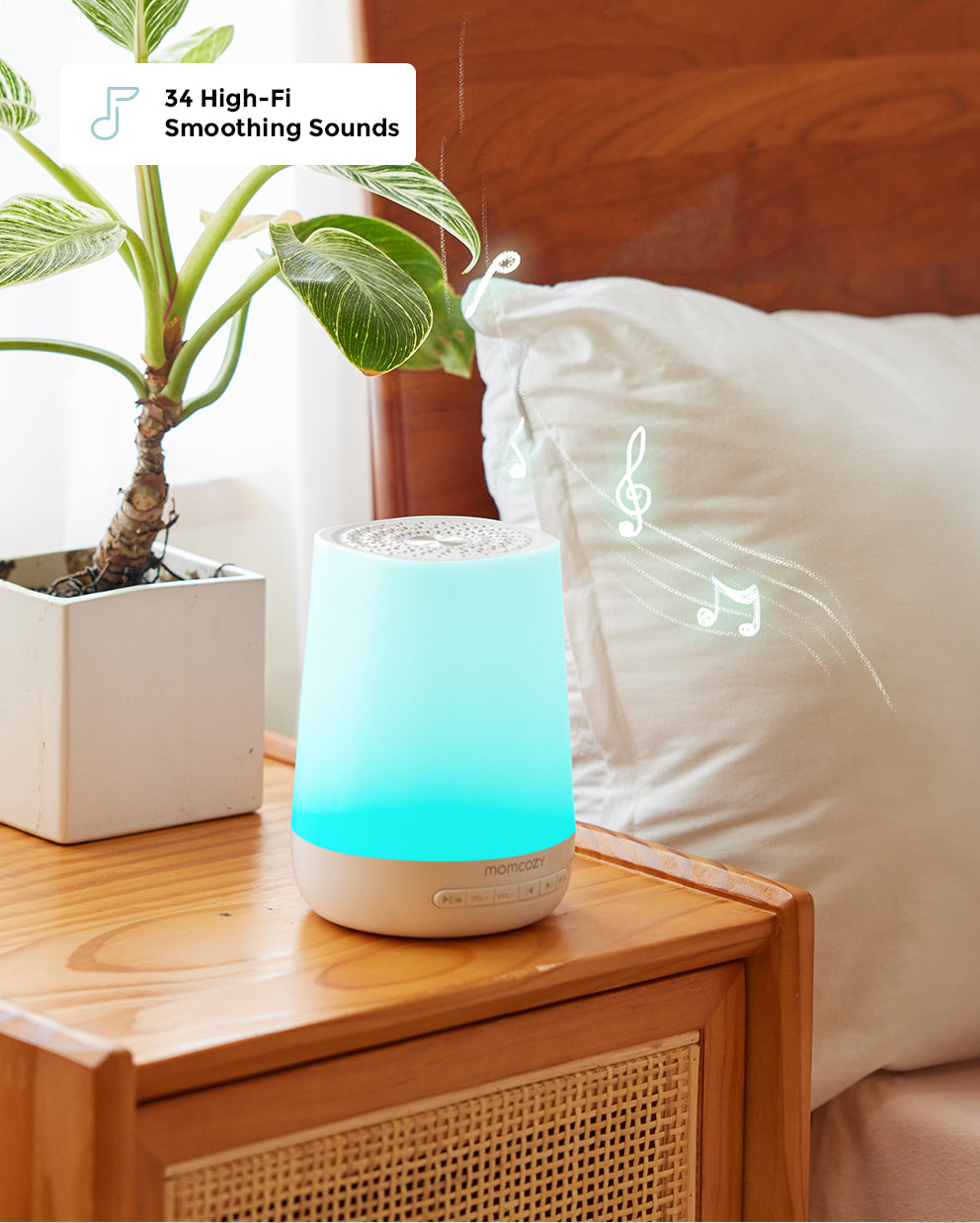 Momcozy Smart Baby Sound Machine | App Remote Control