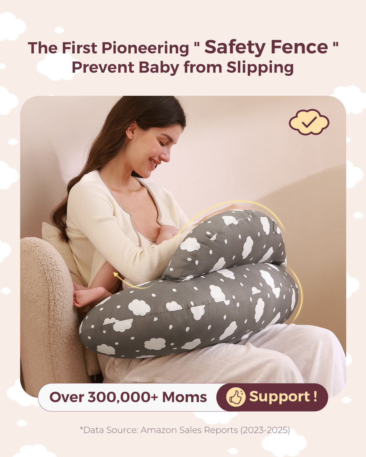 Momcozy Multifunctional & Adjustable Nursing Pillow