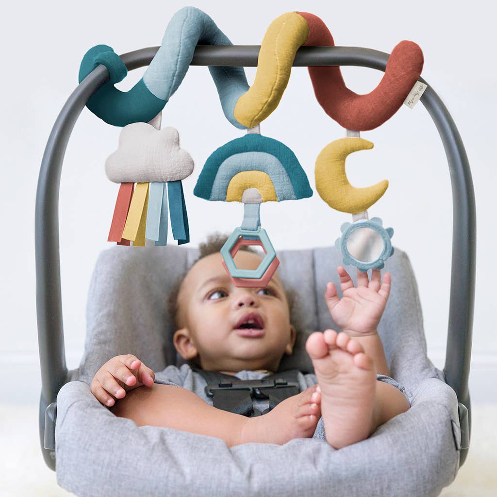 Bitzy Bespoke Itzy Bitzy Spiral Car Seat Activity Toy- Pastel
