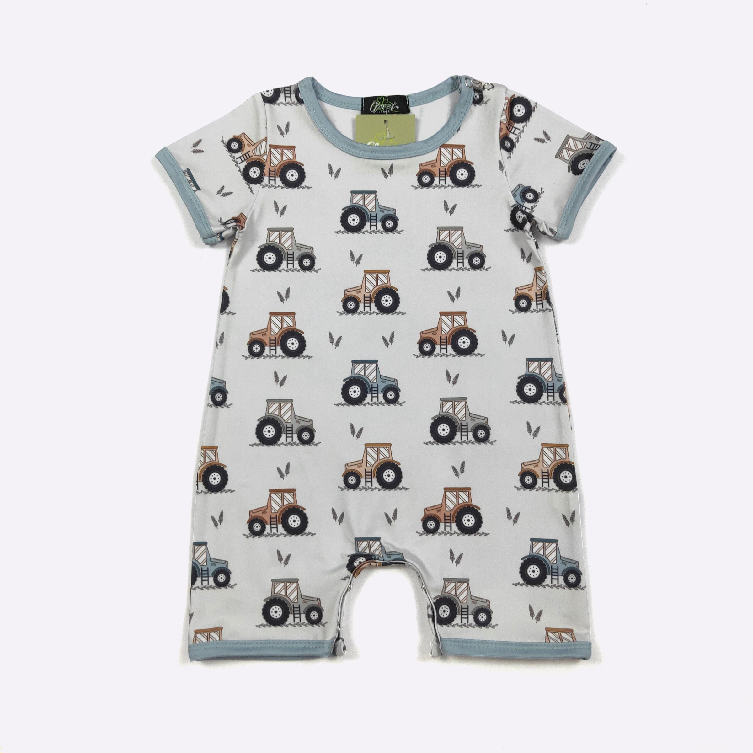Tiny Tractor Boy Romper