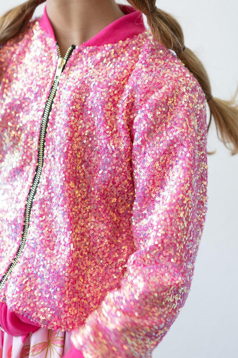 Mila & Rose Hot Pink Sequin Jacket