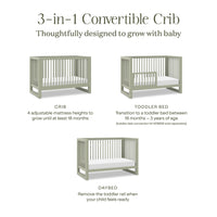 Namesake Nantucket 3-in-1 Convertible Crib with Toddler Bed Conversion Kit