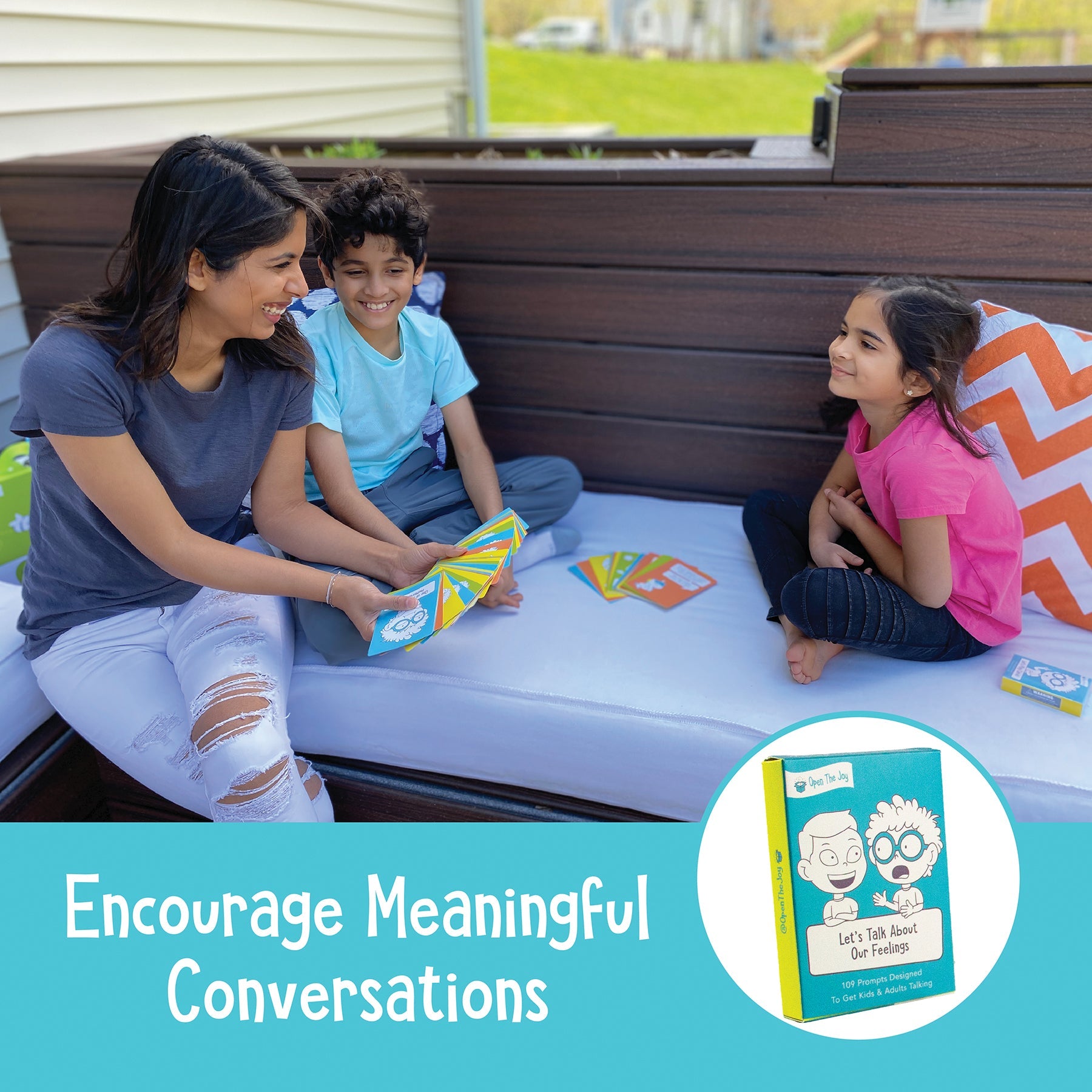 Open the Joy Let's Talk: Conversation Starters for Kids to Discuss Feelings