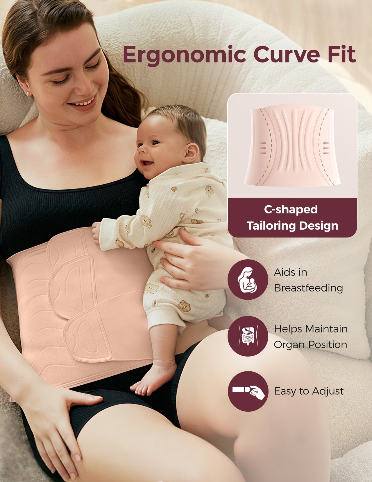 Momcozy Ergowrap™ Postpartum Belly Wrap | Postpartum Belly Band