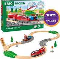 BRIO World Pull Back Train Set