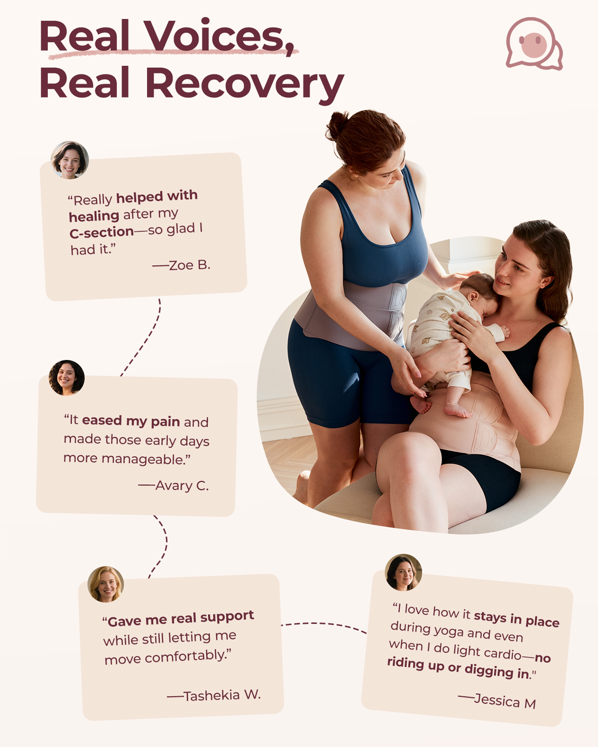 Momcozy Ergowrap™ Postpartum Belly Wrap | Postpartum Belly Band