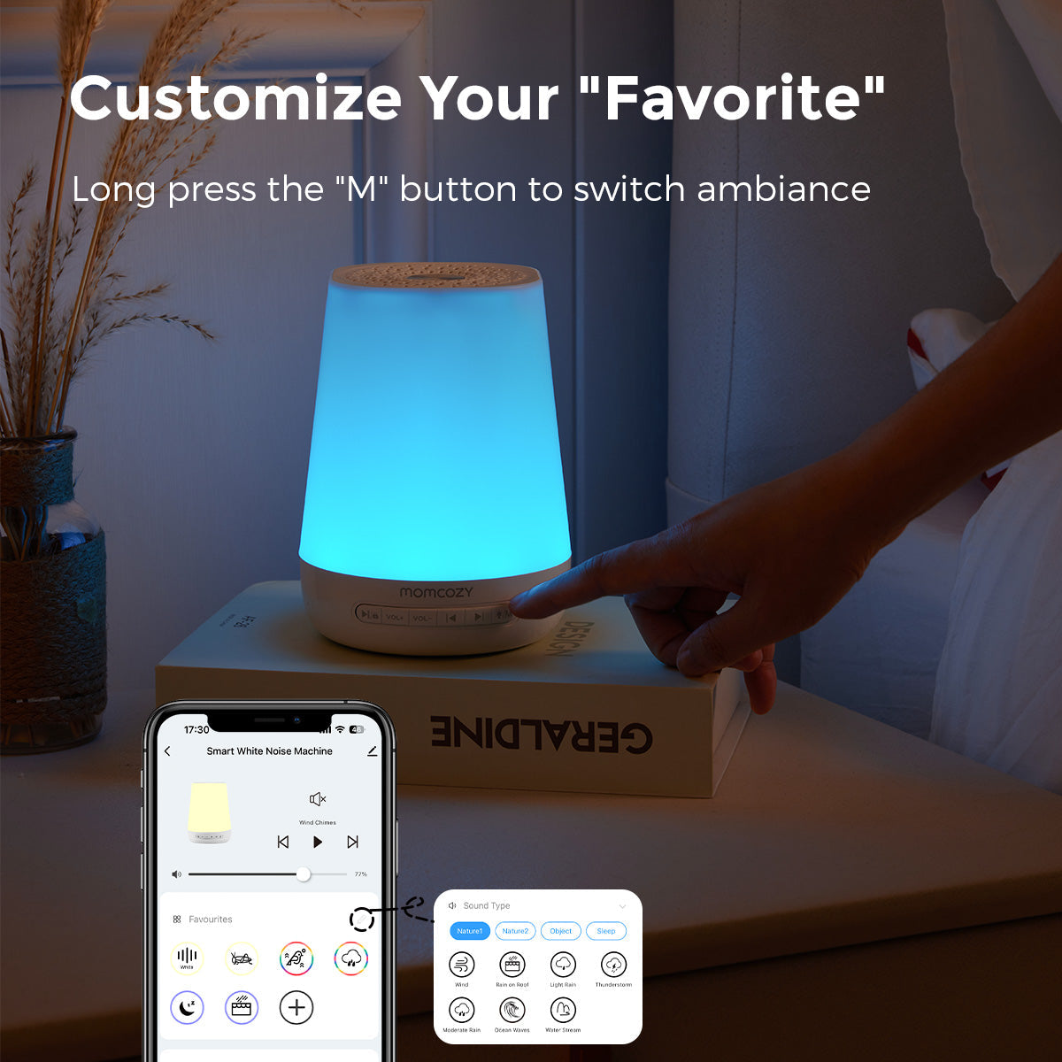 Momcozy Smart Baby Sound Machine | App Remote Control