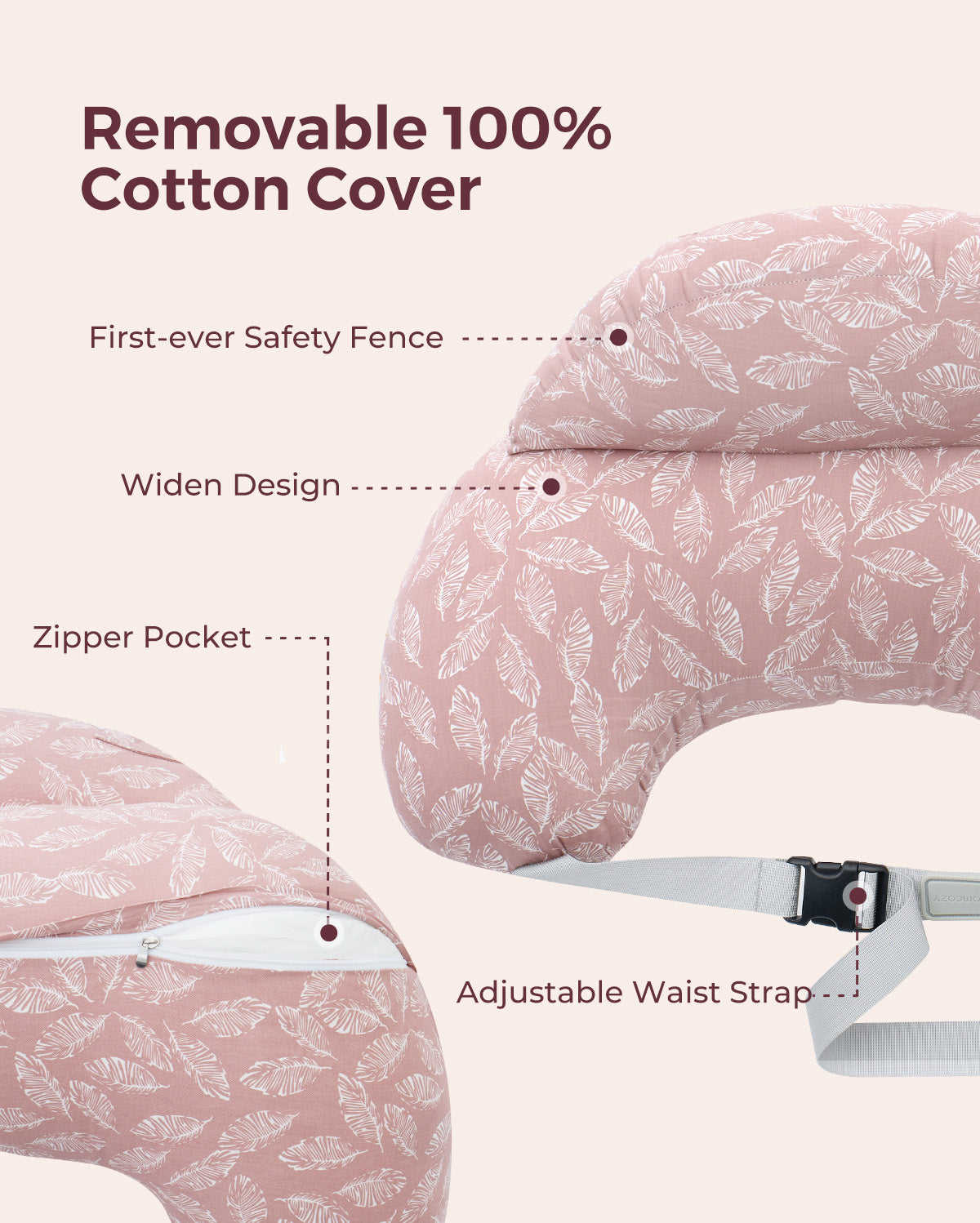 Momcozy Multifunctional & Adjustable Nursing Pillow