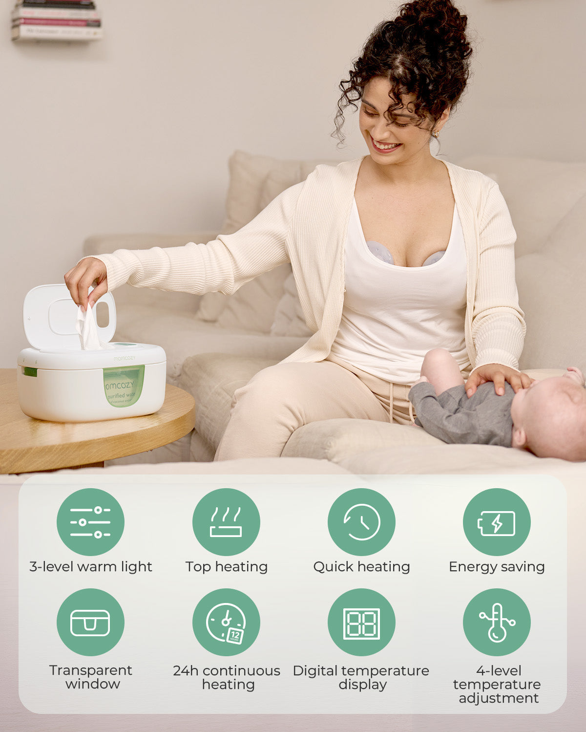 Momcozy Large Capacity Baby Wipe Warmer