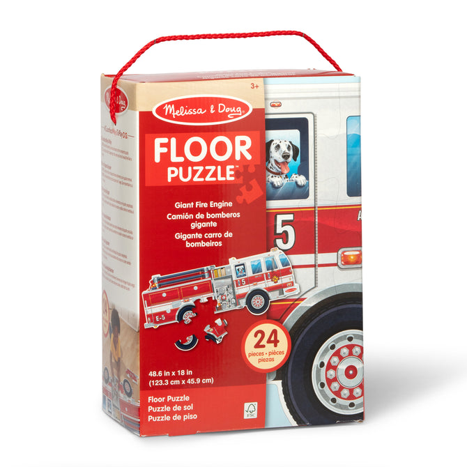Melissa & Doug Giant Fire Truck Floor Puzzle - 24 Pieces