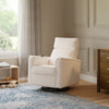 Monogram by Namesake Willa Deluxe Power Recliner and Swivel Glider with Heat + Massage | Ivory Corduroy | EXCLUSIVE!