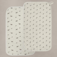 Oilo Squirrel & Mushroom Premium Muslin Burp Cloth 2-Pack