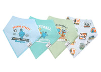 Copper Pearl Baby Bandana Bibs | Sesame Street Varsity Friends