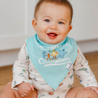 Copper Pearl Baby Bandana Bibs | Sesame Street Varsity Friends