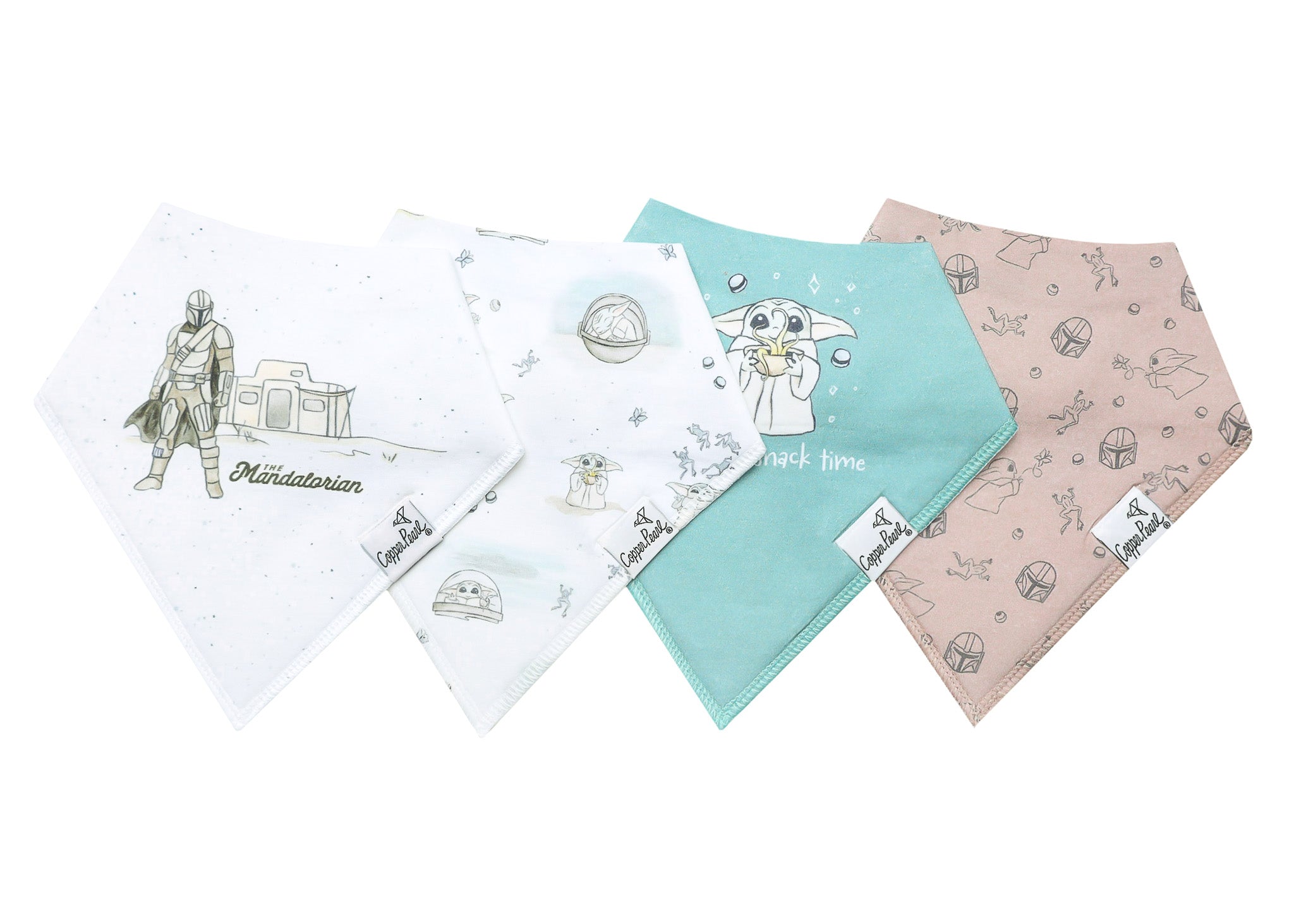 Copper Pearl Baby Bandana Bibs | Star Wars Grogu