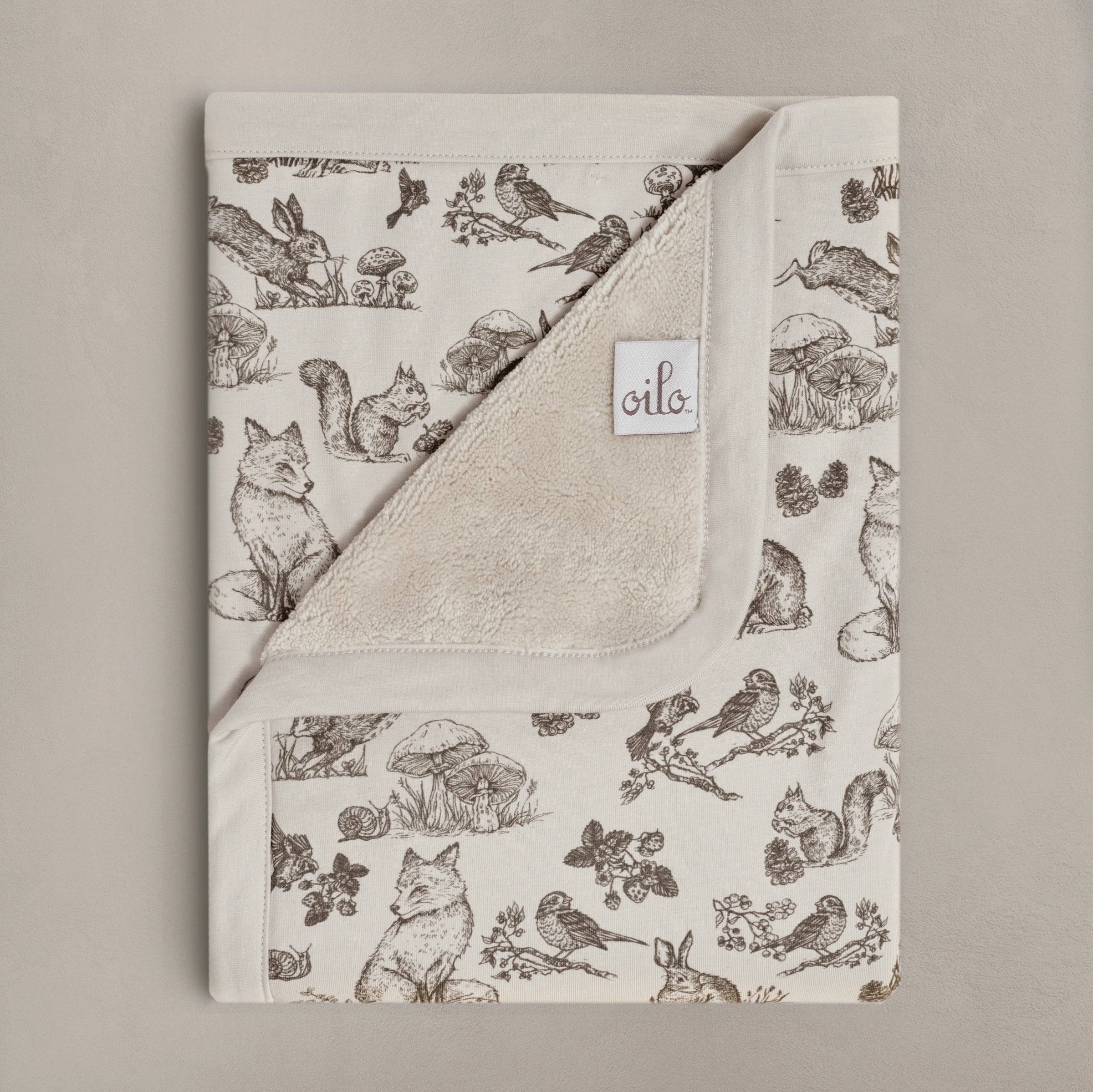 Oilo - Woodland Nursery - Cuddle Plush Infant Blanket