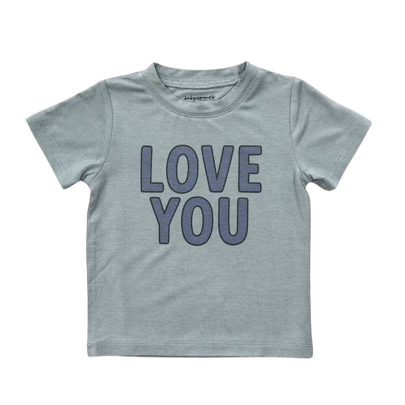 Baby Sprouts Boys Short Sleeve Tee - Love You
