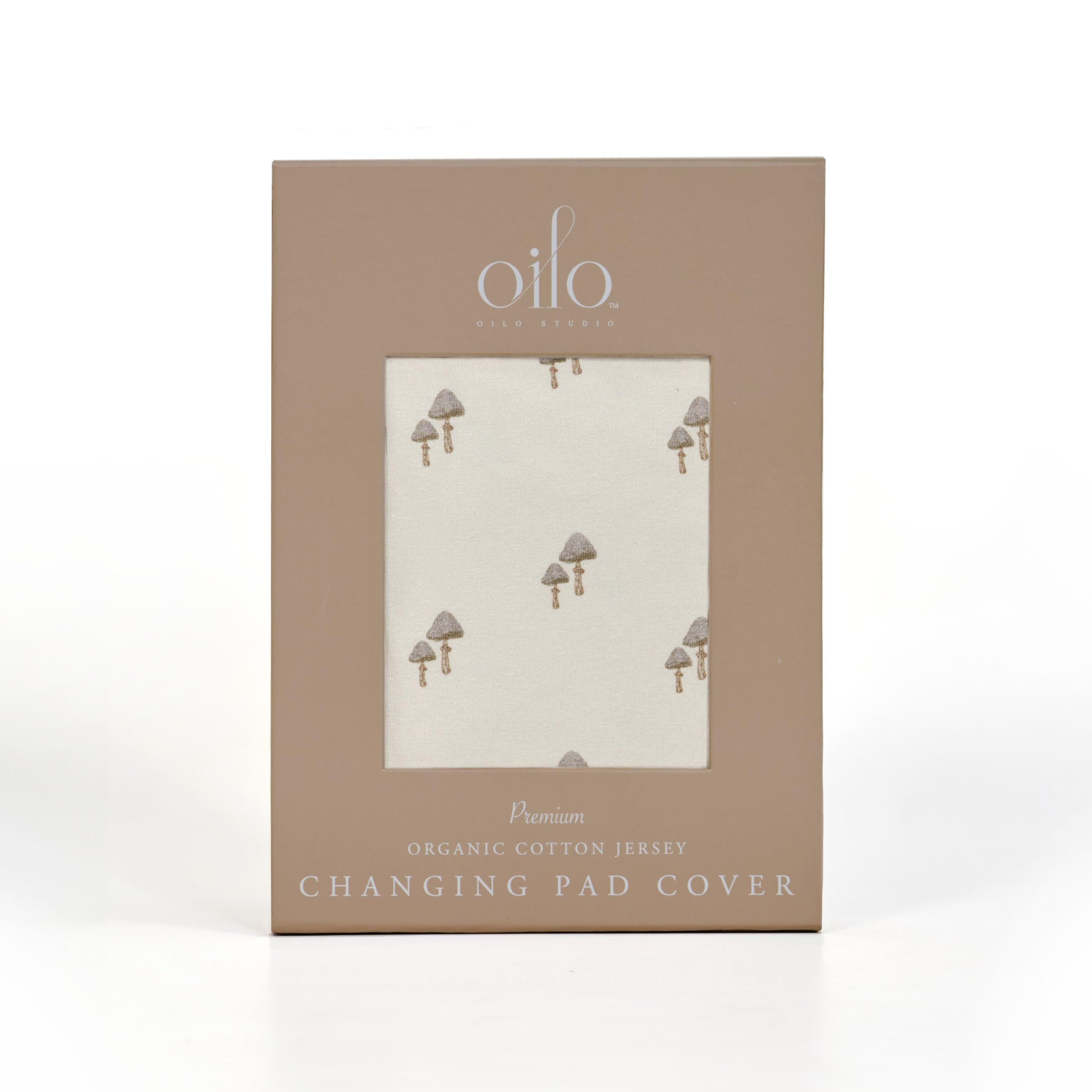 Oilo Mushroom Nursery Convertible Bassinet Sheet & Changing Pad Cover
