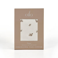 Oilo Squirrel Nursery Convertible Bassinet Sheet & Changing Pad Cover