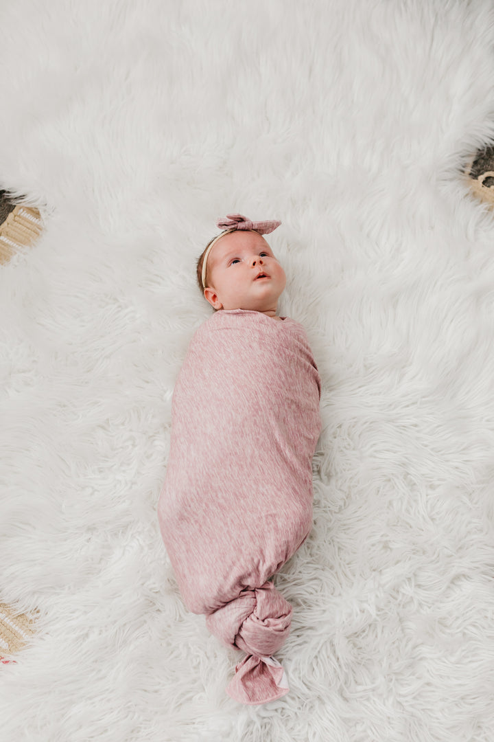 Copper Pearl Knit Swaddle Blanket | Maeve