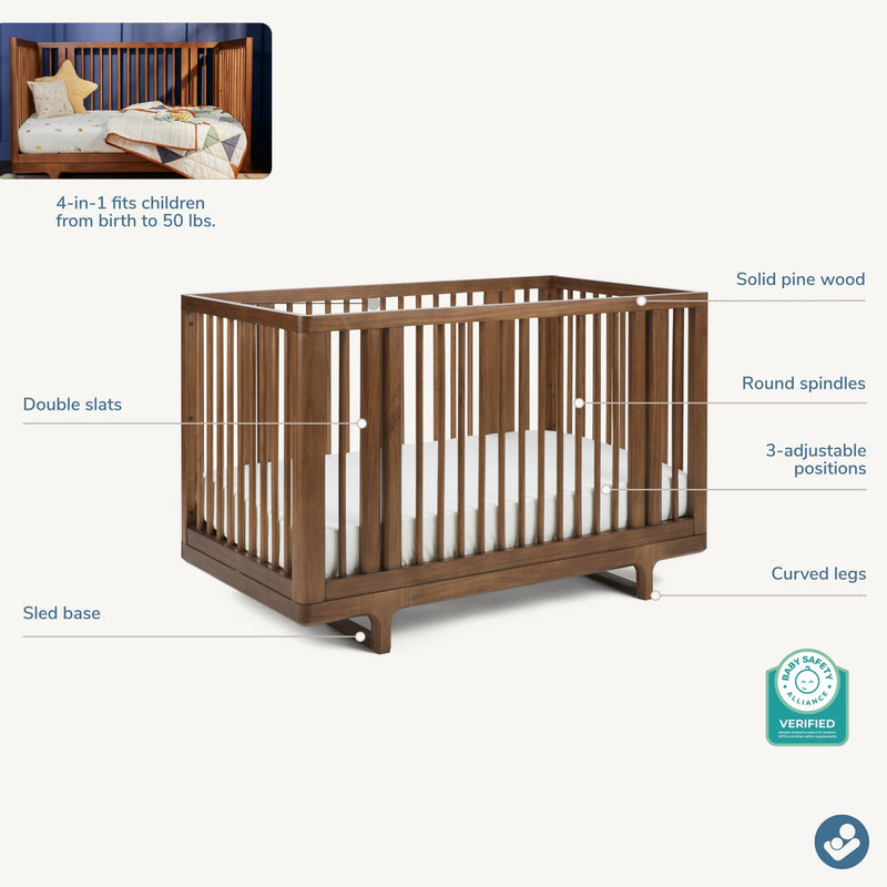 Maxi-Cosi Nursery Embraced Forms 4-in-1 Convertible Crib | PRESALE