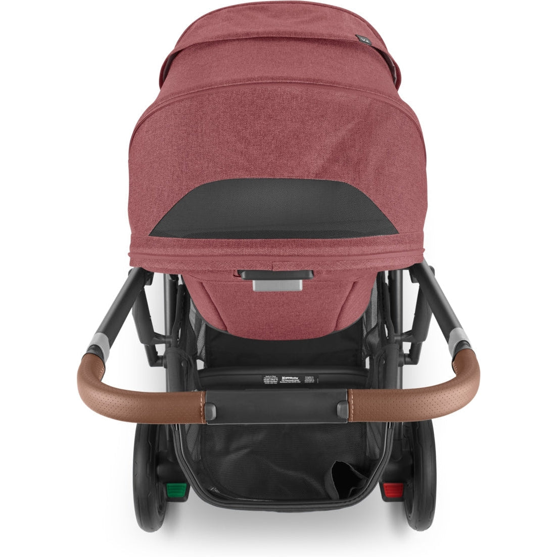UPPAbaby CRUZ V2 Stroller - Lucy: Rosewood Mélange/ Carbon Frame/ Saddle  Leather