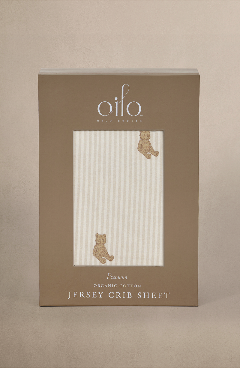 Oilo Bear Crib Sheet