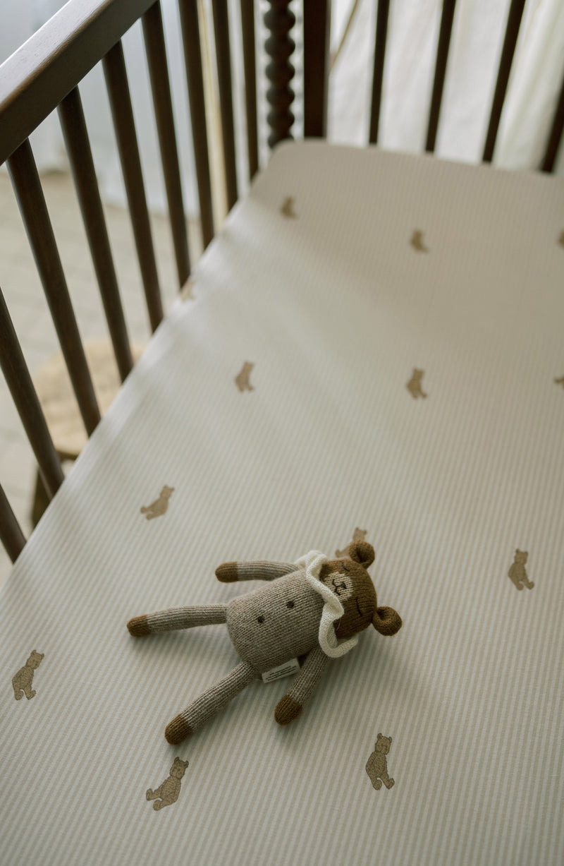Oilo Bear Crib Sheet