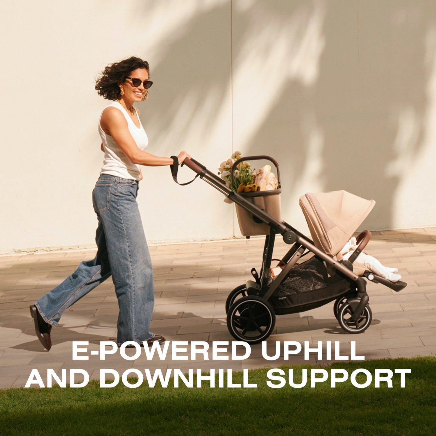 cybex help Cybex e-Gazelle S Electronic Assist Single-to-Double Stroller – Crib & Kids