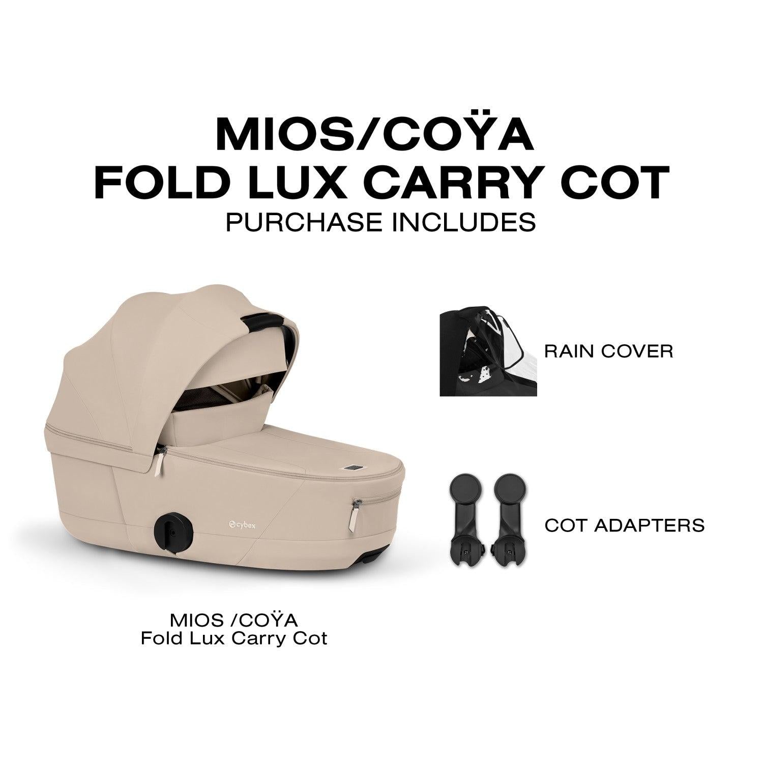 cybex mios carrycot Cybex MIOS/COYA Fold Lux Carry Cot – Crib & Kids