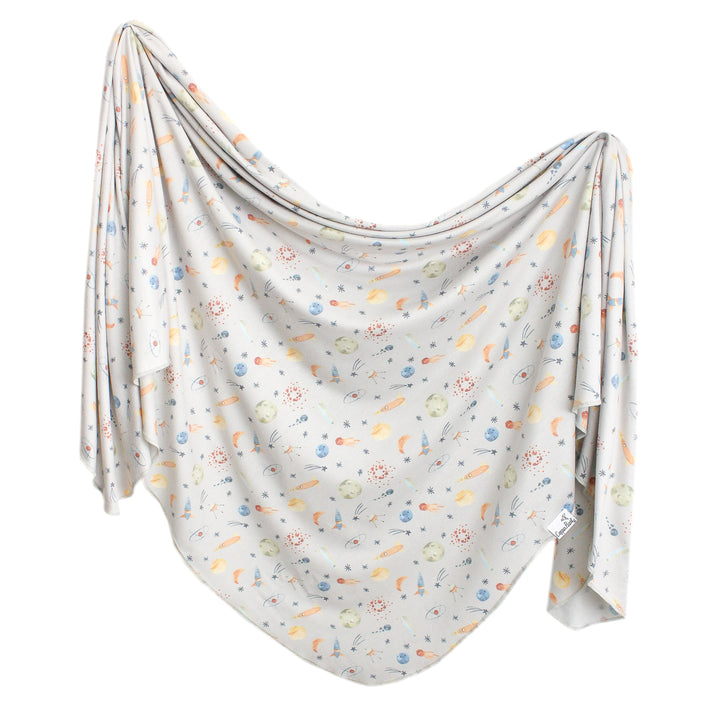 Copper Pearl Knit Swaddle Blanket | Cosmos