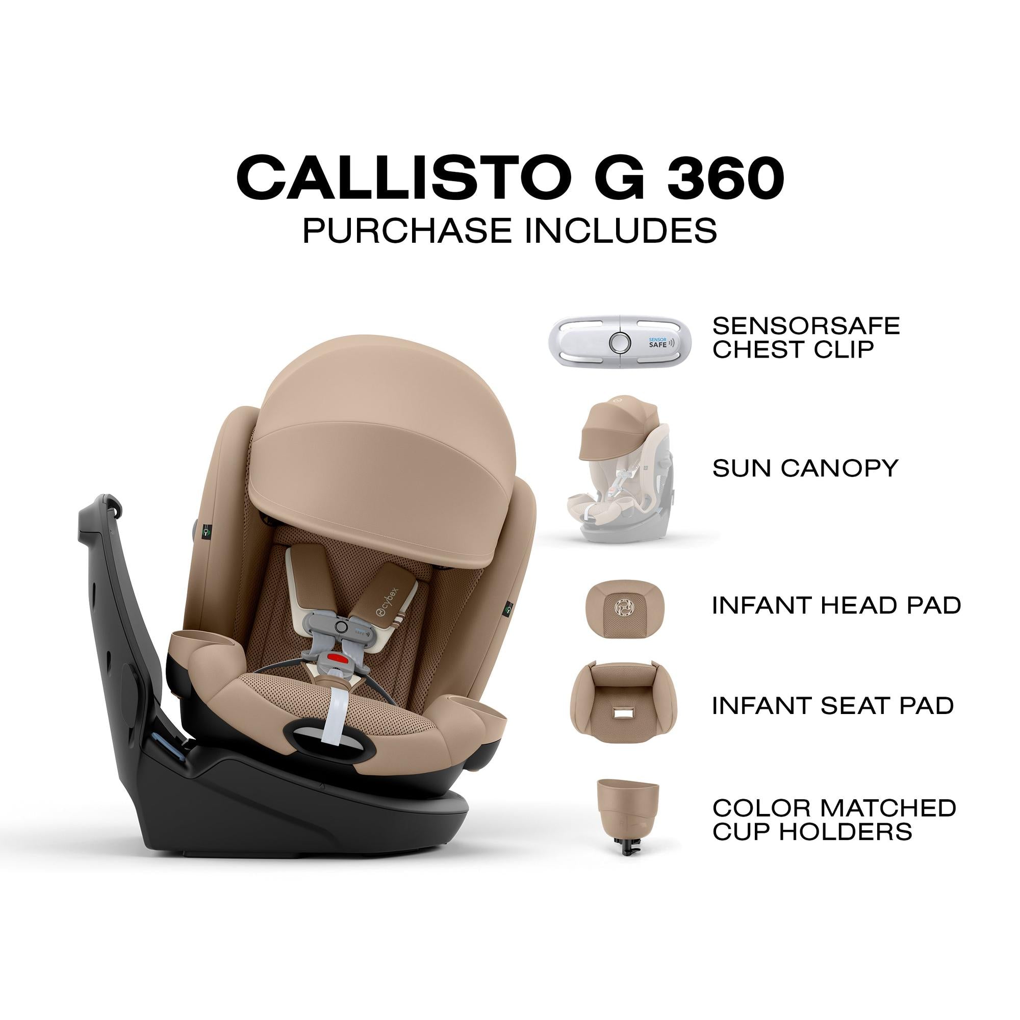 cybex car seat cooling pad Cybex Callisto G 360° Rotating All-in-One Car Seat – Crib & Kids