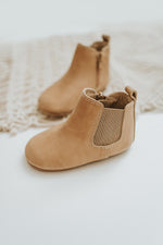 Consciously Baby Waxed Leather Chelsea Boot | Color 'Sedona Brown'