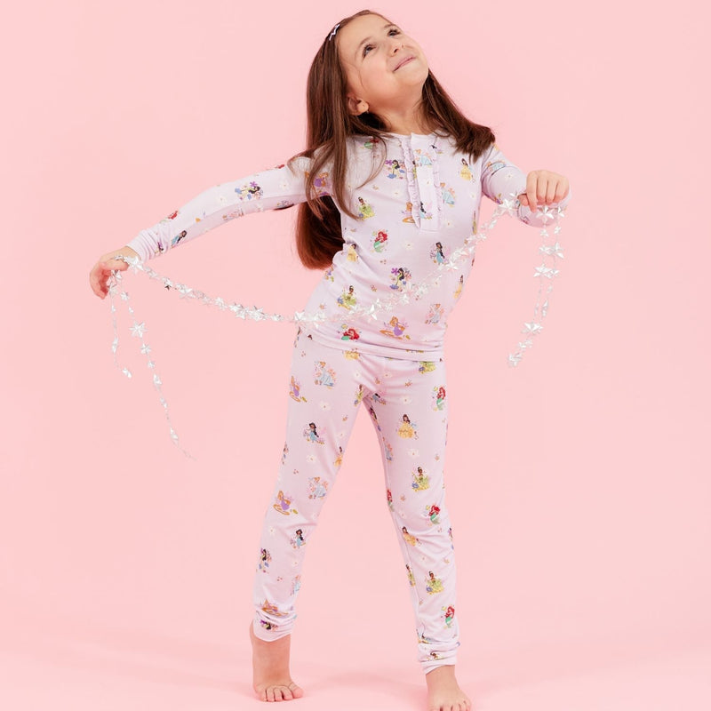 Magnetic Me Disney | Magnetic Me Princess Modal Magnetic No Drama Pajama Kids Long Sleeve Set