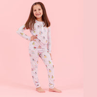 Magnetic Me Disney | Magnetic Me Princess Modal Magnetic No Drama Pajama Kids Long Sleeve Set