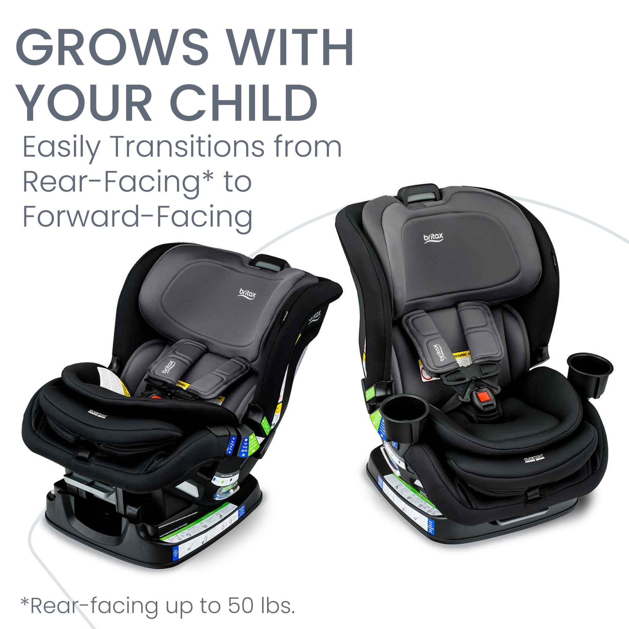 Britax Poplar 2-in-1 Convertible Car Seat with ClickTight