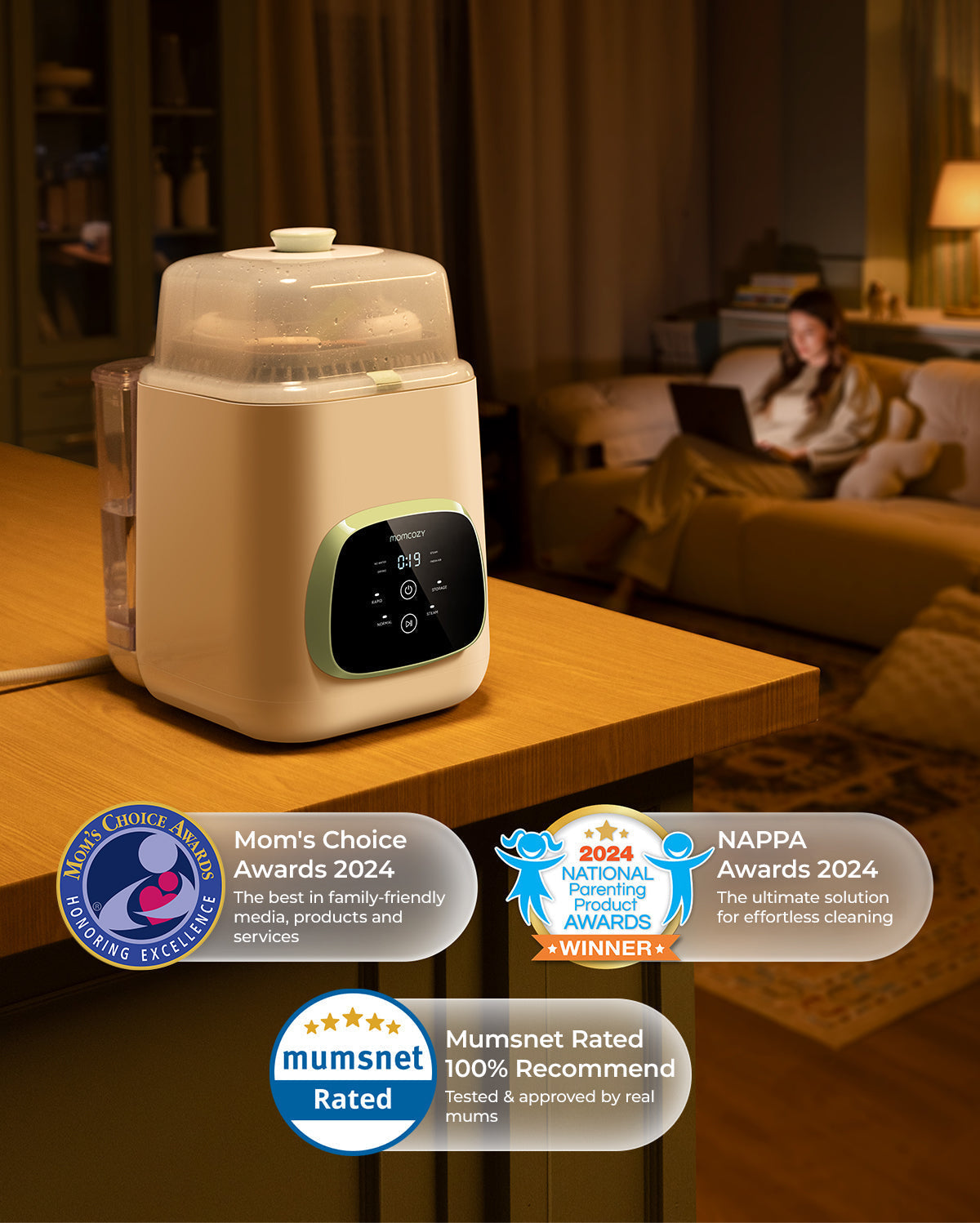 Momcozy KleanPal Pro Baby Bottle Washer and Sterilizer