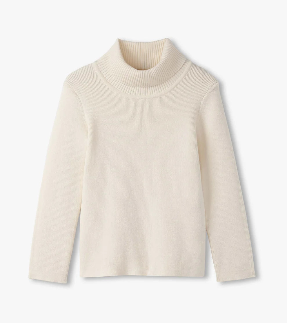 Hatley Girls Cream Turtleneck