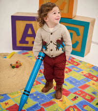 Hatley Baby & Toddler Boys Dino Roar Shawl Collar Cardigan