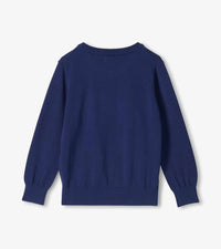 Hatley Boys Dino Skull V-Neck Sweater