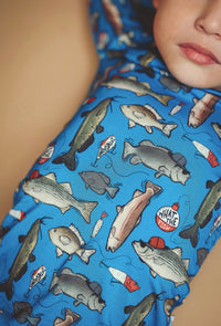 Fletch Wishin I Was Fishin' Blue 2 Piece Pajama Set