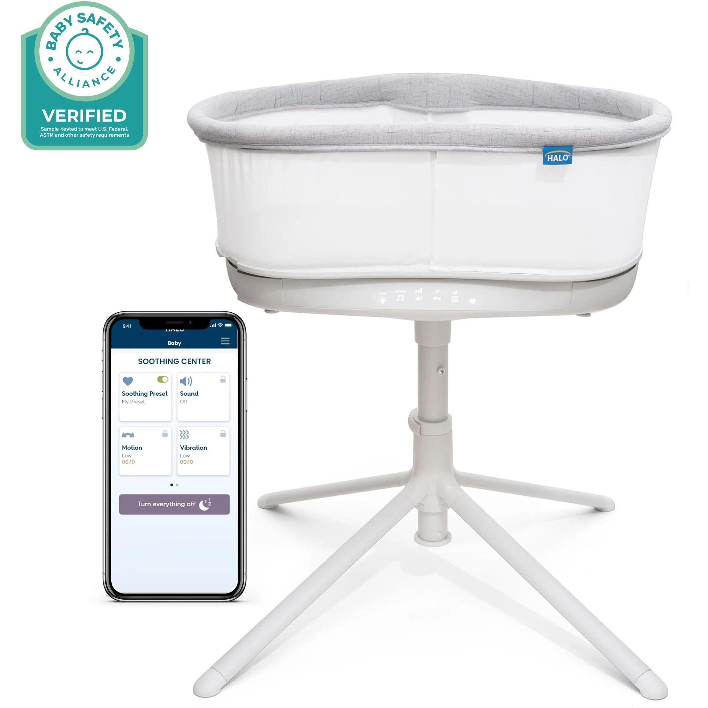 Halo BassiNest Connected Swivel Sleeper 3.0 Smart Bassinet
