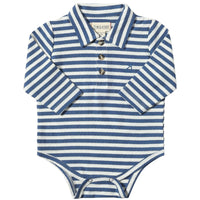 Me & Henry Seymour Polo Onesie | Navy/White